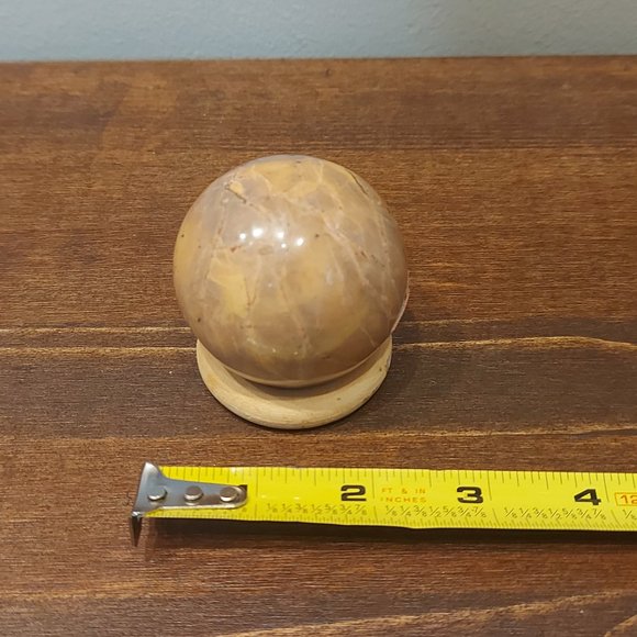 🔥 Sale 🔥 Red Vain Marble Sphere - 8.70 - Final Price - Picture 10 of 10